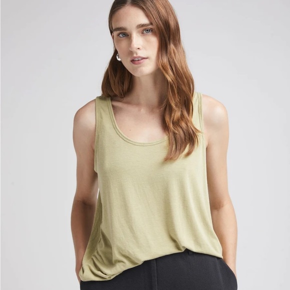 NWT Richer Poorer Recycled Jersey Scoop Neck Tank - Picture 1 of 4